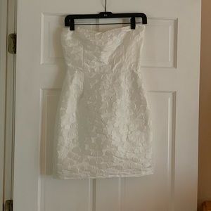 White mini dress